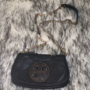 Tory Burch Navy & Gold Crossbody